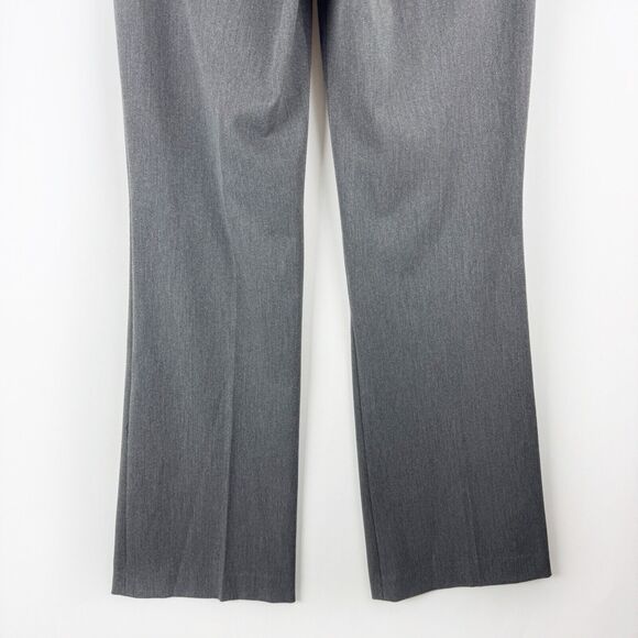 Express Editor Women's Gray Low Rise Flare Leg Dress Pants Size 2R - Picture 7 of 16